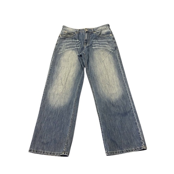Ecko Unltd. Other - ECKO UNLTD Vtg Jeans Mens 34x32 Baggy Fit Wide Leg Medium Wash Skater Hip Hop